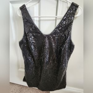 Black Sequin Top